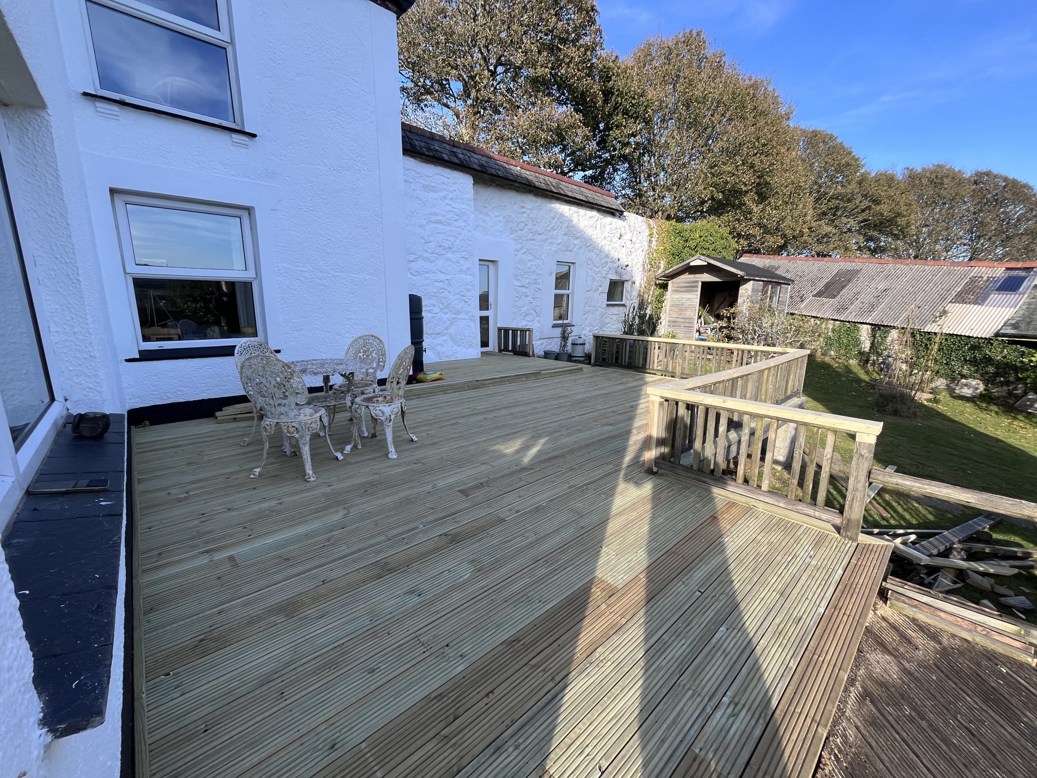 timber deck in Lanner