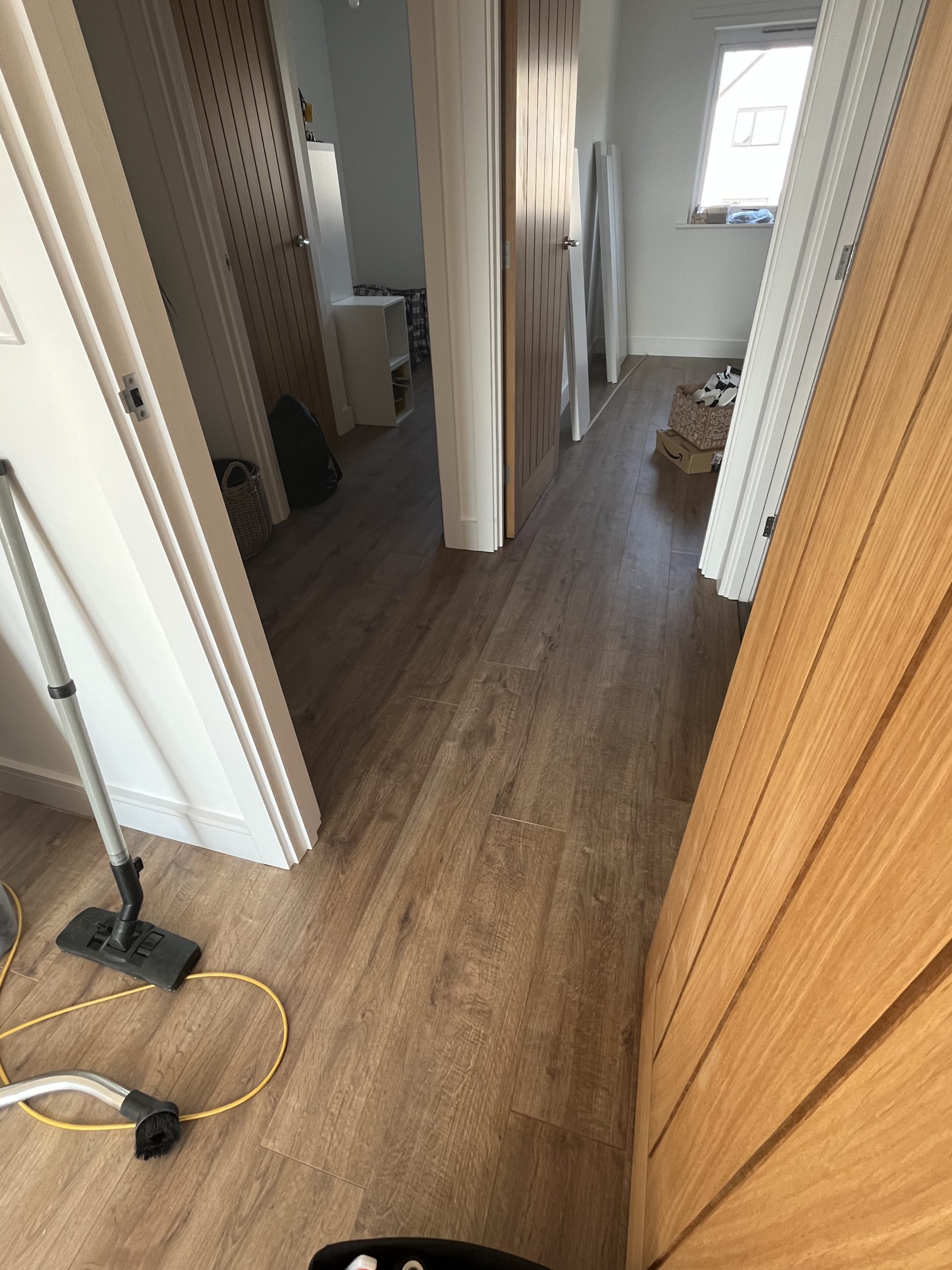 laminate flooring now laid